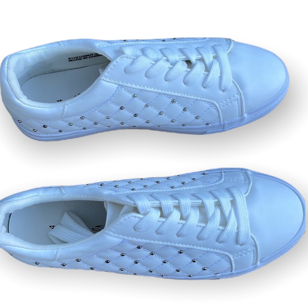 ASOS Design Miss Selfridge White Sneakers With Studs